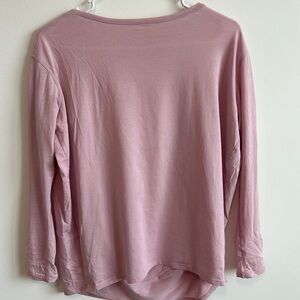 Flowy light pink lululemon long sleeve size 2 tee. Lululemon yoga tee